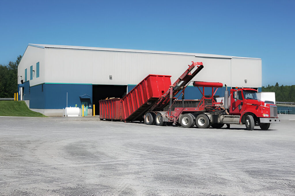 Roll-off dumpsters available for rent with Krug Disposal & Hauling.