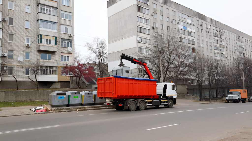 Roll-off dumpsters available for rent with Krug Disposal & Hauling.