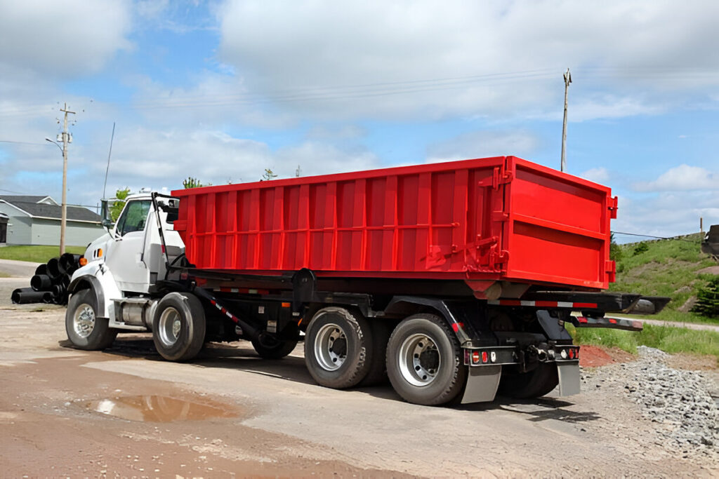 Roll-off dumpsters available for rent with Krug Disposal & Hauling.