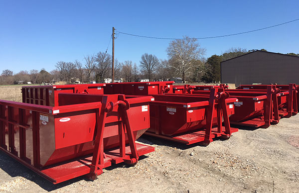 Roll-off dumpsters available for rent with Krug Disposal & Hauling.