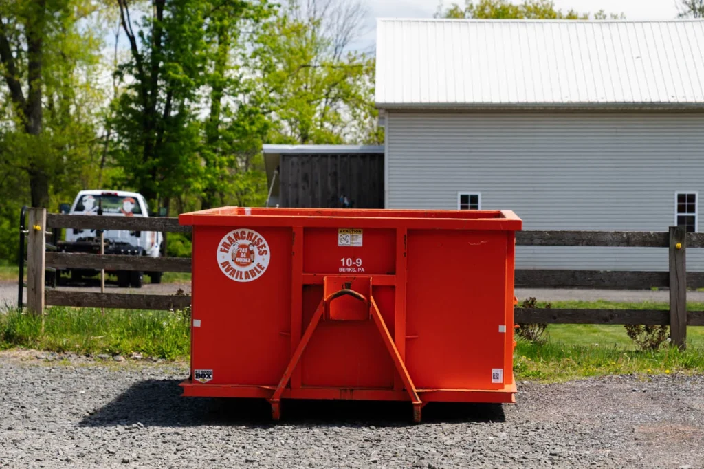 Roll-off dumpsters available for rent with Krug Disposal & Hauling.